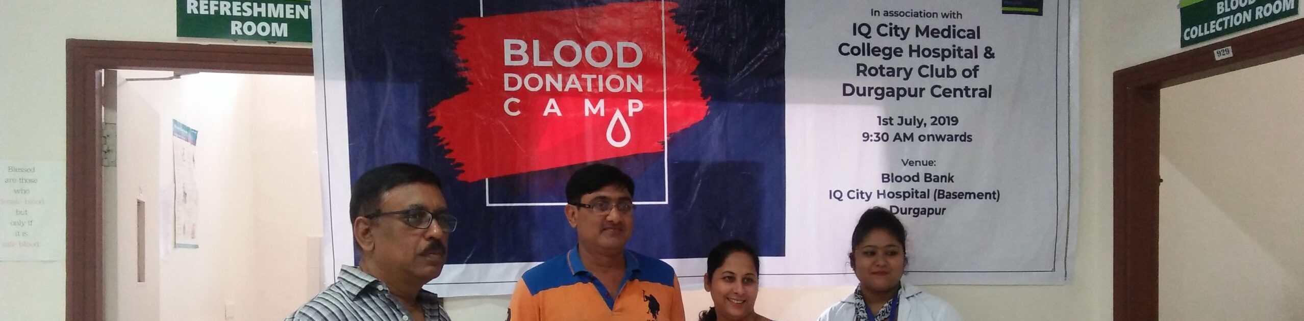 Blood Donation Camp in IQ City Blood Blank