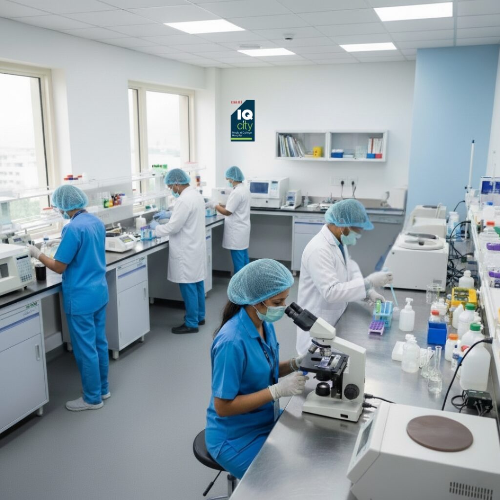 Medical students observing a procedure