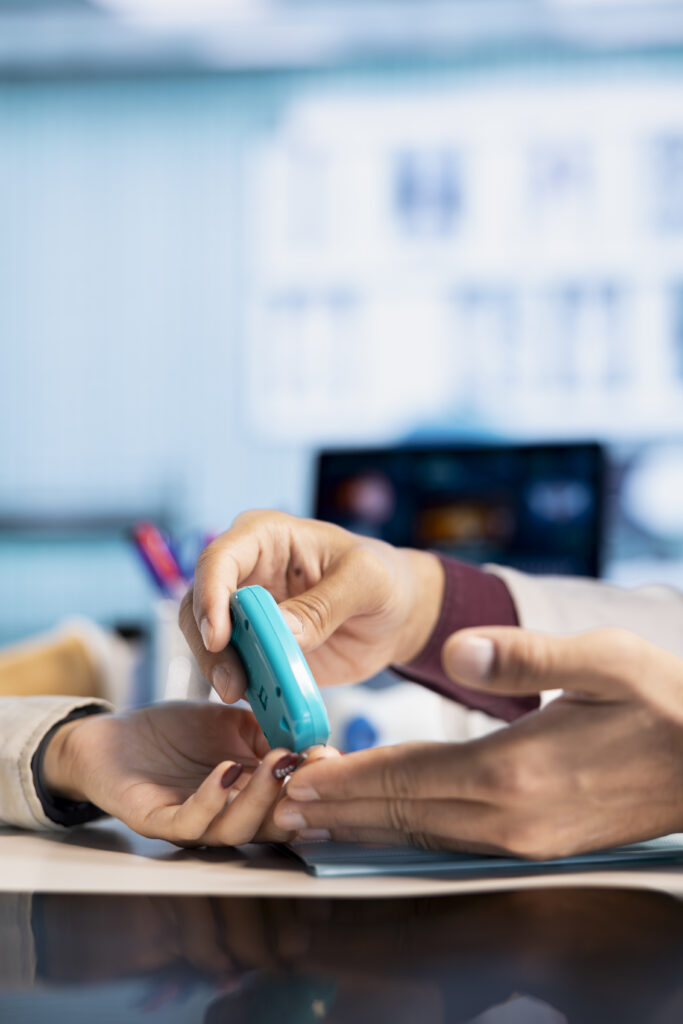 Medical students observing a procedure